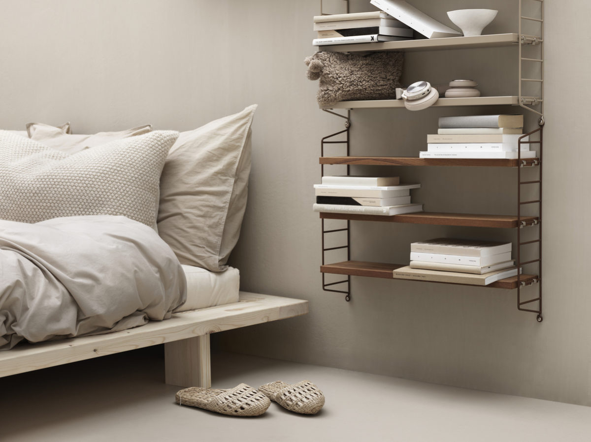 String pocket bedroom teak sand closeup landscape large