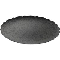 Alessi - Dressed round tray zwart