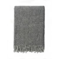 Klippan - Plaid Shimmer Grey - woven wool throw