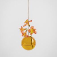 Studio About - Hanging Flower Bubble - Medium - Amber