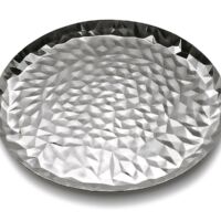 Alessi - CR03/40 Round tray 18/10 stainless steel mirror polished