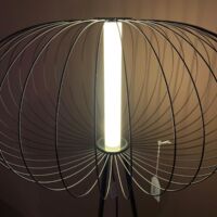 Lucide - Vloerlamp Carbony - Zwart - Ø 50 cm x 150 cm hoog (UC)