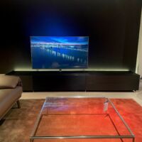Spectral - Tv meubel Cocoon - Glas zwart