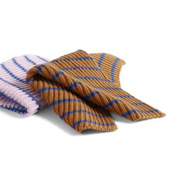 Hay - Kitchen Cloth set van 2 - Stripe blue, brown, pink